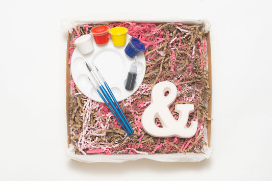 Ceramic Alphabet Letter Painting Kit - '&'
