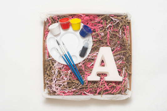 Ceramic Alphabet Letter Painting Kit - Letter 'A'