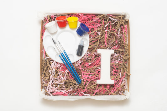 Ceramic Alphabet Letter Painting Kit - Letter 'I'