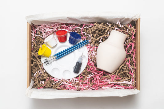 Ceramic Vase Painting Kit - Collared